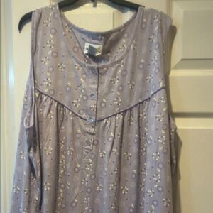 NWT Sz 30/32 purple flower nightgown from fashion bug